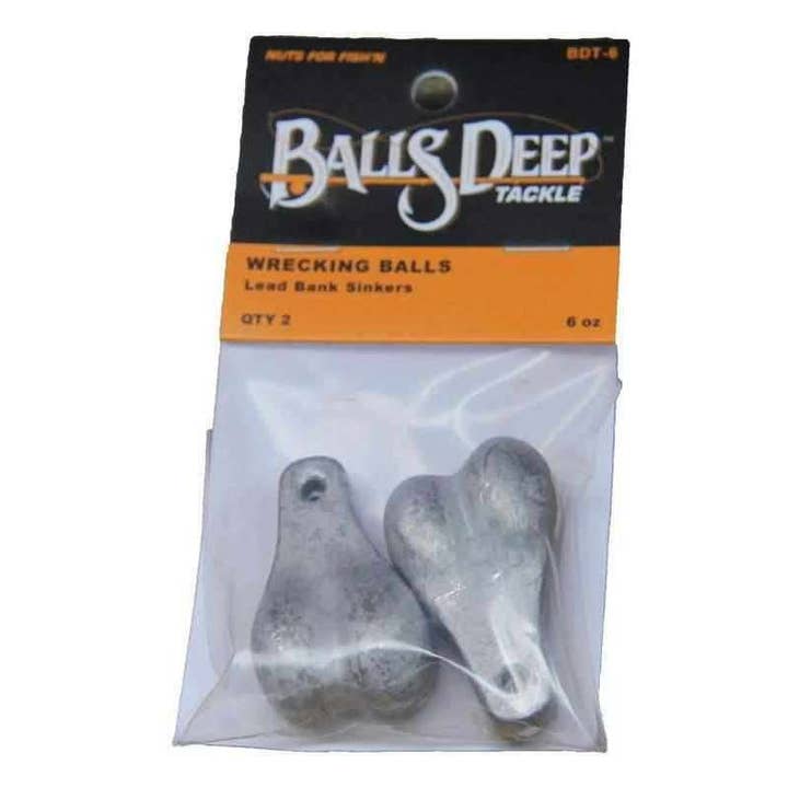 Loodzinkers van 6 oz voor wholesale door Balls Deep Tackle