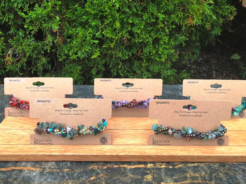 Lucia's Imports - Wholesale Jewelry Stand & Display - Magnetic Bracelet Collection Wooden Display Spinner6