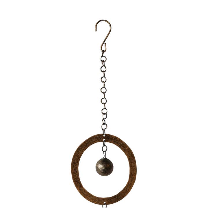 Foreside Home & Garden - Wholesale Decorative Tassel/Wall Drop - Kacela Metal Hanging Bells Brass Boho Decor