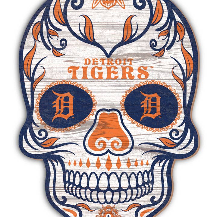 Crâne de sucre des Tigers de Detroit 12 pouces pour la vente par Fan Creations