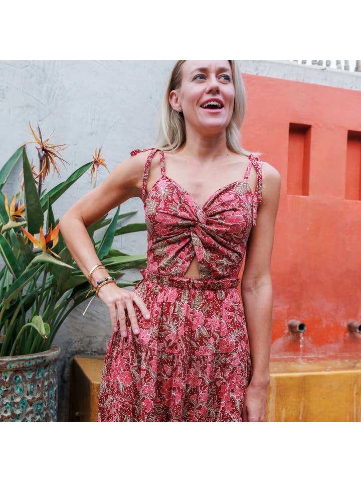 Arifah Studio – wholesale Dress – Women's – Indah Dress - Batik Red2