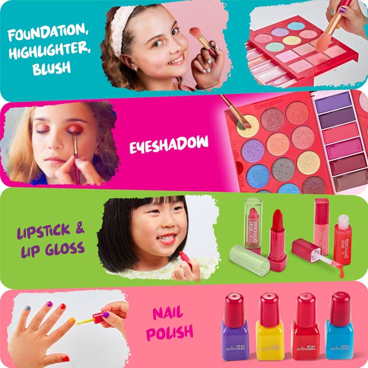 Stargo Brands Llc - Vendita all'ingrosso Trucco - Bambini - Studio di trucco lavabile per ragazze