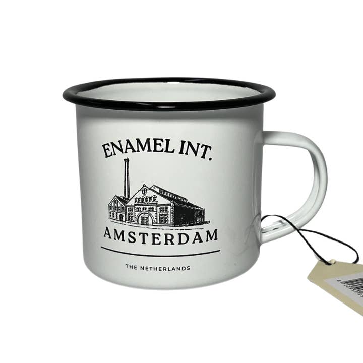 TRAAGOODS.COM - Venta al por mayor Taza - Taza esmaltada White Enamel Factory Amsterdam