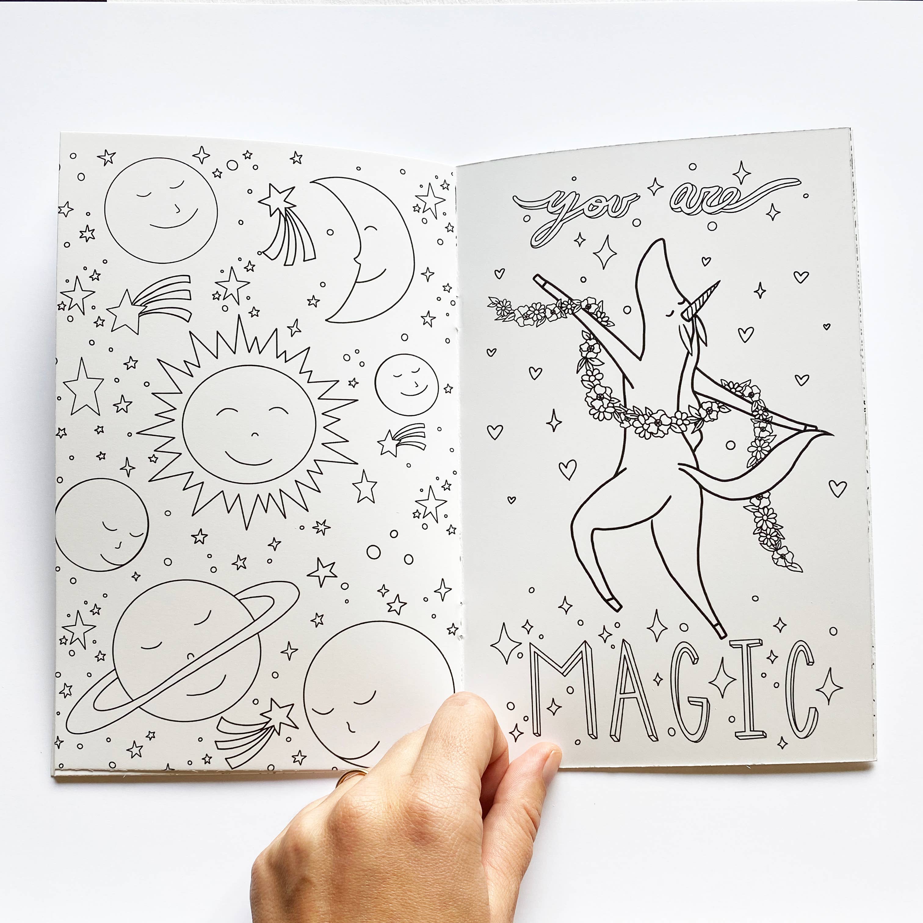 Fox & Crow Paper co. - Wholesale Coloring Book - Adult - Magical Coloring Book / Artist Coloring Book / Spring Gift1