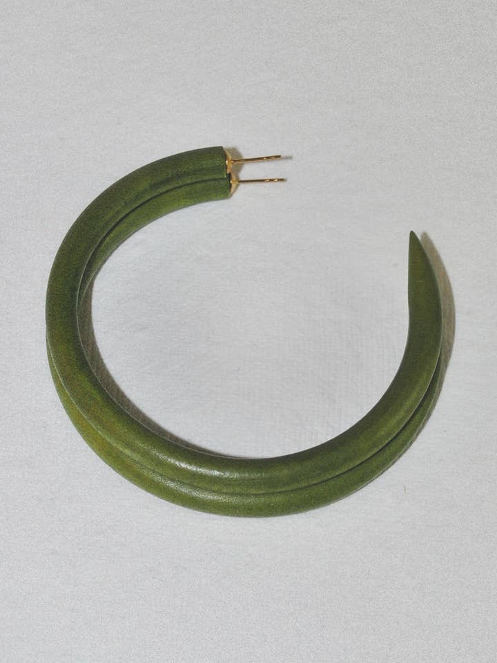 Olive Large Hoop for wholesale by BINKY AND LULU
