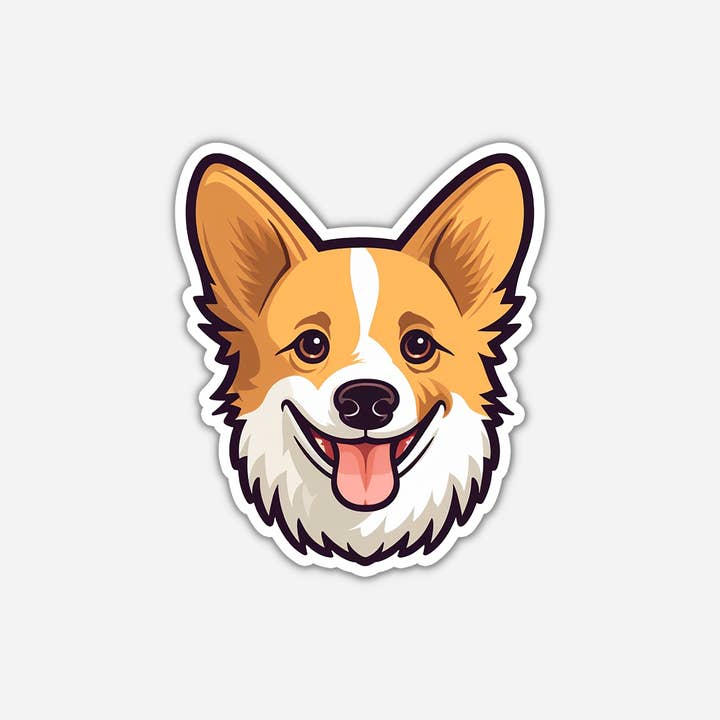 Corgi Vinyl Sticker for engroshandel hos CMarie Northwest
