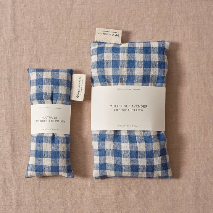 Botanique Workshop - Wholesale Spa/Therapy Pillow - Multi-Use Lavender Therapy Pillow | Linen Fara Gingham1