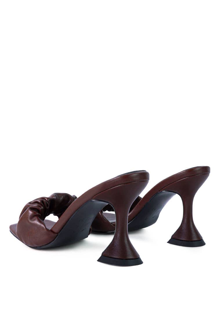 Rag Company - Wholesale High Heels - Women's - Rebel Ruched Straps Spool Heel Sandals9