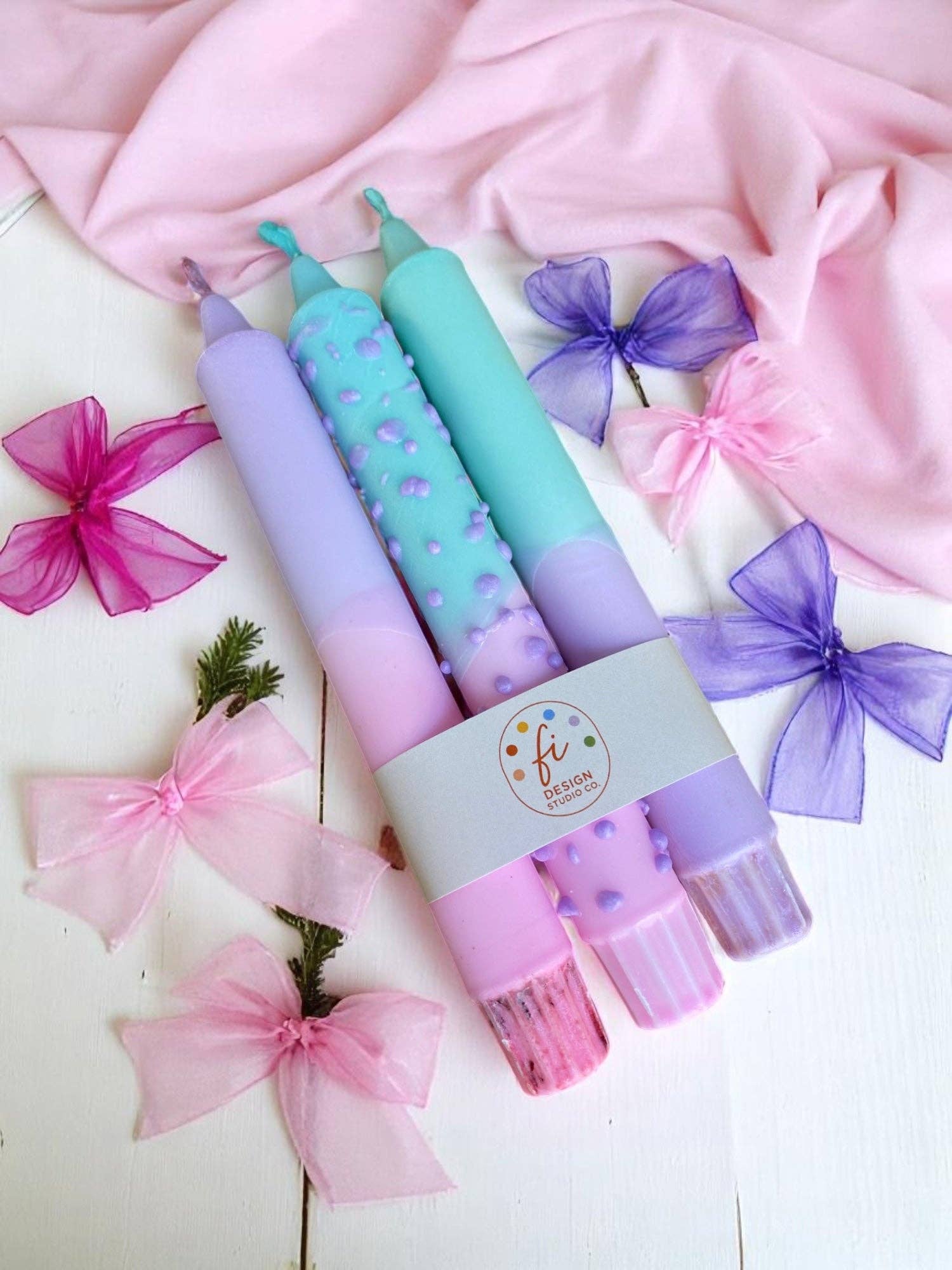 Kupkup HB. - Fi Design Studio Co. - Wholesale Tapered Candle/Candlestick - Joyful Glow| Bubble Sorbet| 2.3x20 cm8