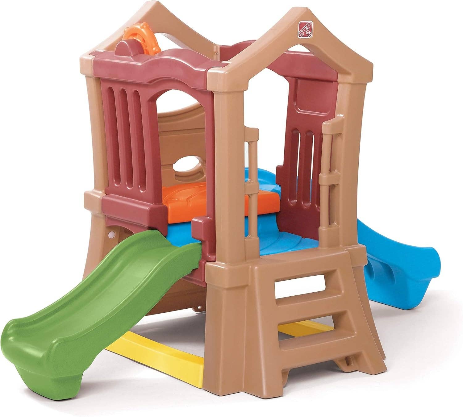 ShipItFurniture - Wholesale Toy Set - Kids - Play Up Double Slide Climber Outdoor Playset For Toddlers Ages 2 To 6 2 Slides1