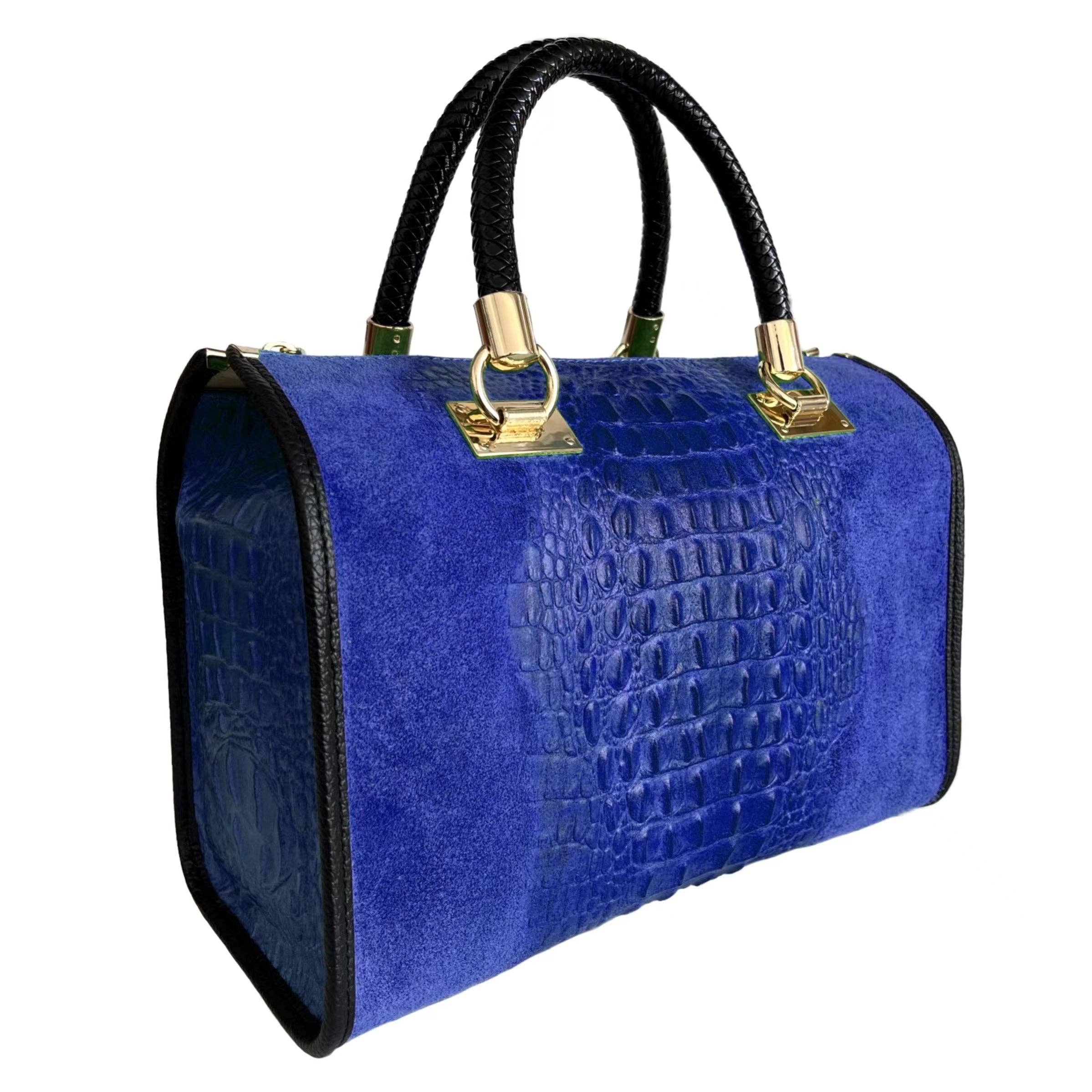 MODARNO - Wholesale Top Handle Bag - Women's - Modarno Women's bag - coconut print suede leather handbag1