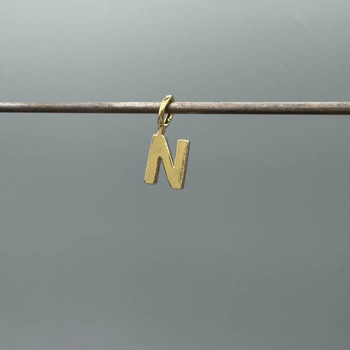 Something Silver - Wholesale Individual Charm/Pendant - Perfect Little Block Letter Initial Charm13