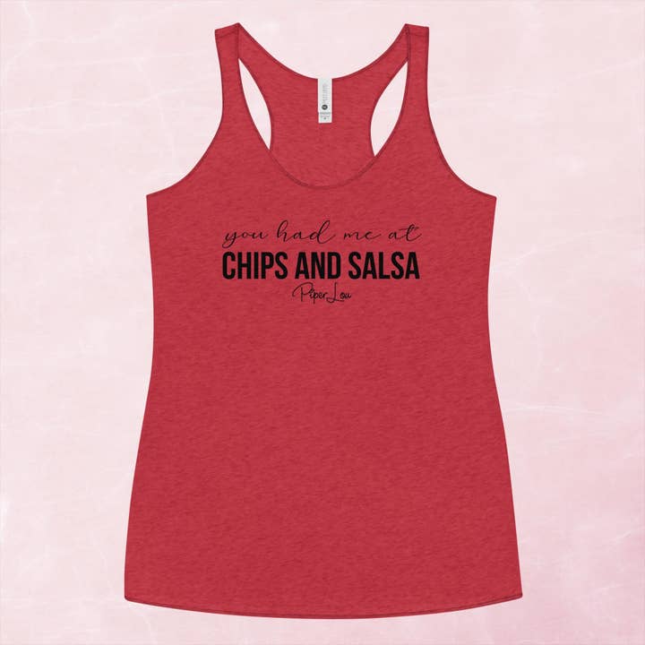 Piper Lou Collection - Wholesale Tank Top - Women's - You Had Me At Chips And Salsa Graphic Tank Top1
