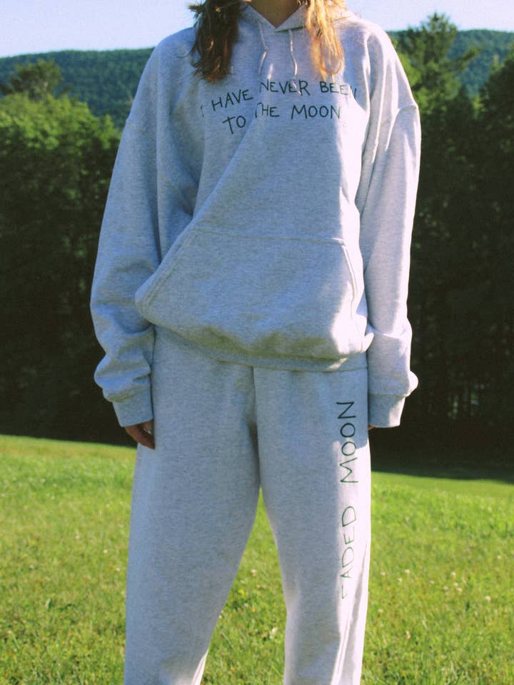 Faded Moon - Wholesale Hoodie - Women's - Never Been to the Moon Hoodie- Ash Grey