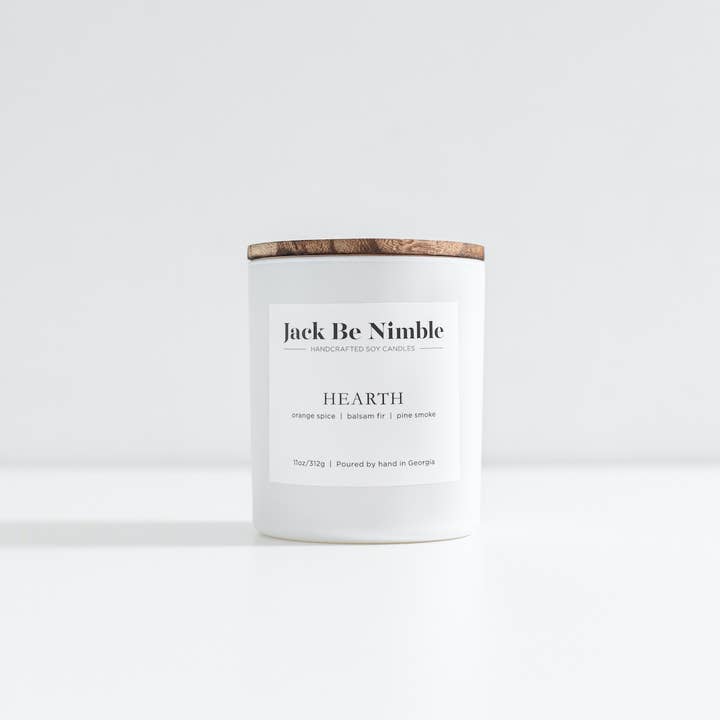 Jack Be Nimble Candles - Wholesale Jar/Filled Candle - 11oz Hearth • Christmas Scented Soy Candle3