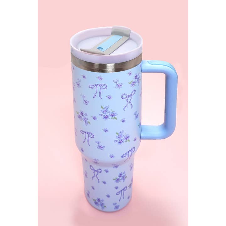 JOSSLYN by wall to wall - Wholesale Insulated Mug/Tumbler - 40oz STAINLESS STEEL TUMBLER BOW | TB40OZ15