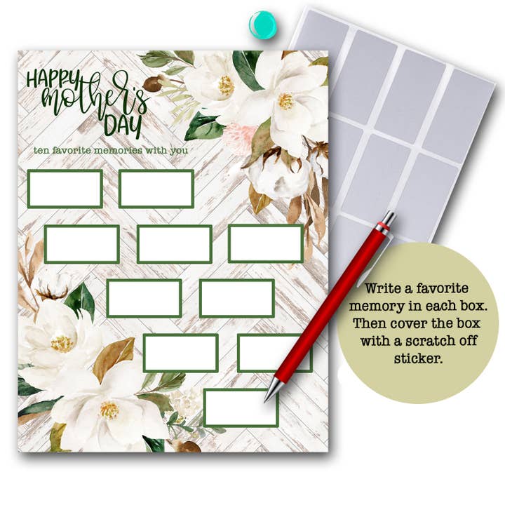 The Spotted Zebras - Wholesale Mother's Day Card - Mother's Day Scratch Off Card