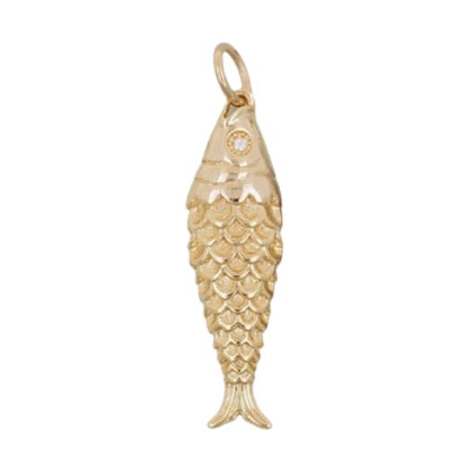Textured Fish Charm for wholesale by It's Especially Lucky