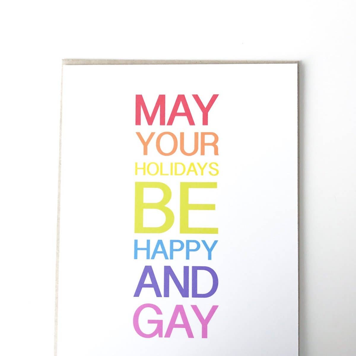 PAGEFIFTYFIVE - Wholesale Season's Greetings Card - Happy and Gay Holiday Card1