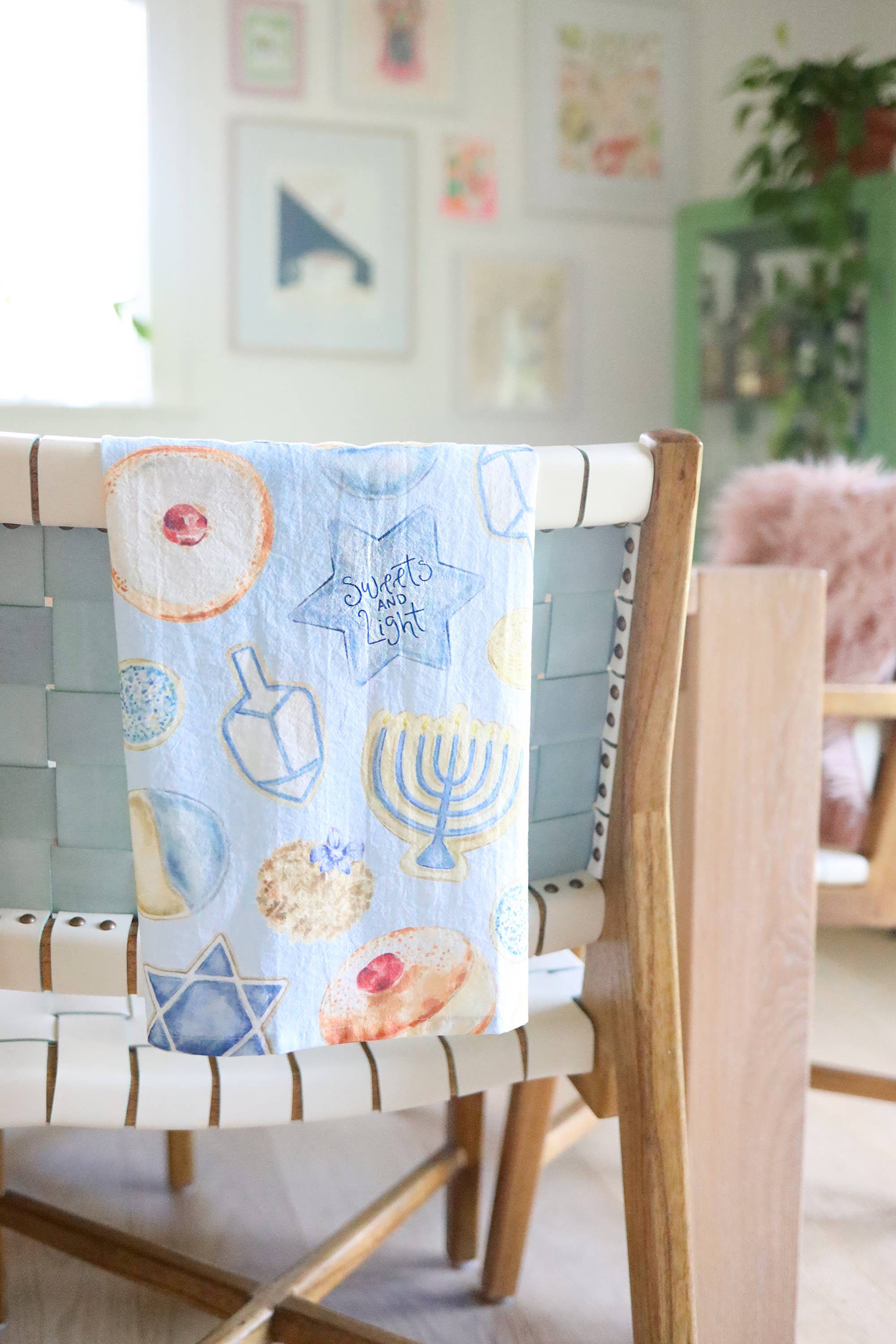 Stephanie Tara Stationery – wholesale Kökshandduk – Hanukkah-kakor bomullskökshandduk1