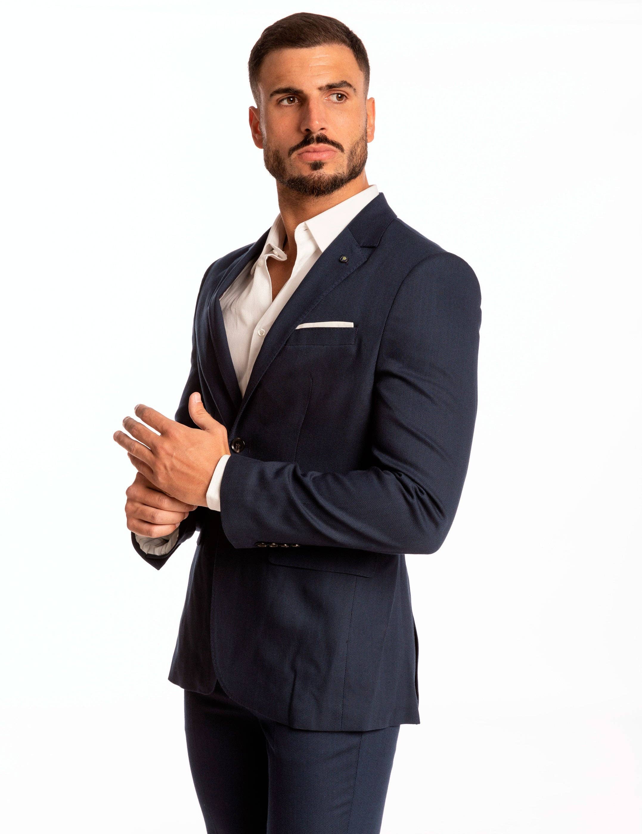 CELOPMAN - Wholesale Kostuumjas - Heren - Donkerblauw colbert1