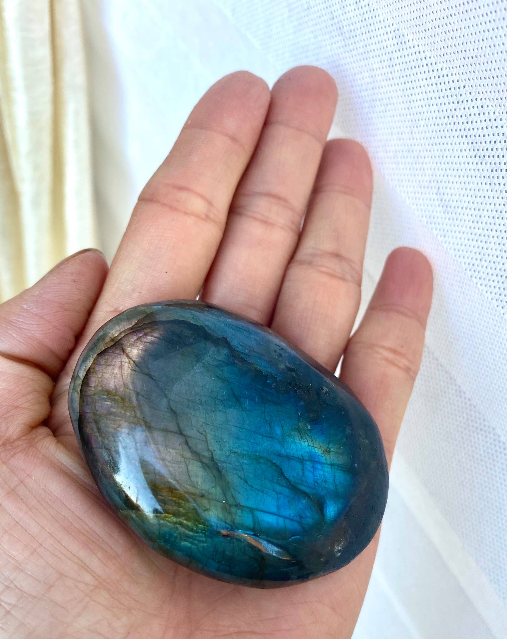 KayleeNYC - Wholesale Spiritual Stone/Crystal - Wholesale Lot 2 Lbs Natural Labradorite Palm Stone Crystal7