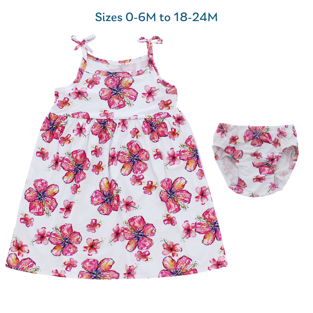 Coco Moon - Wholesale Dress - Kids - Hibiscus Kiss Bamboo Dress6