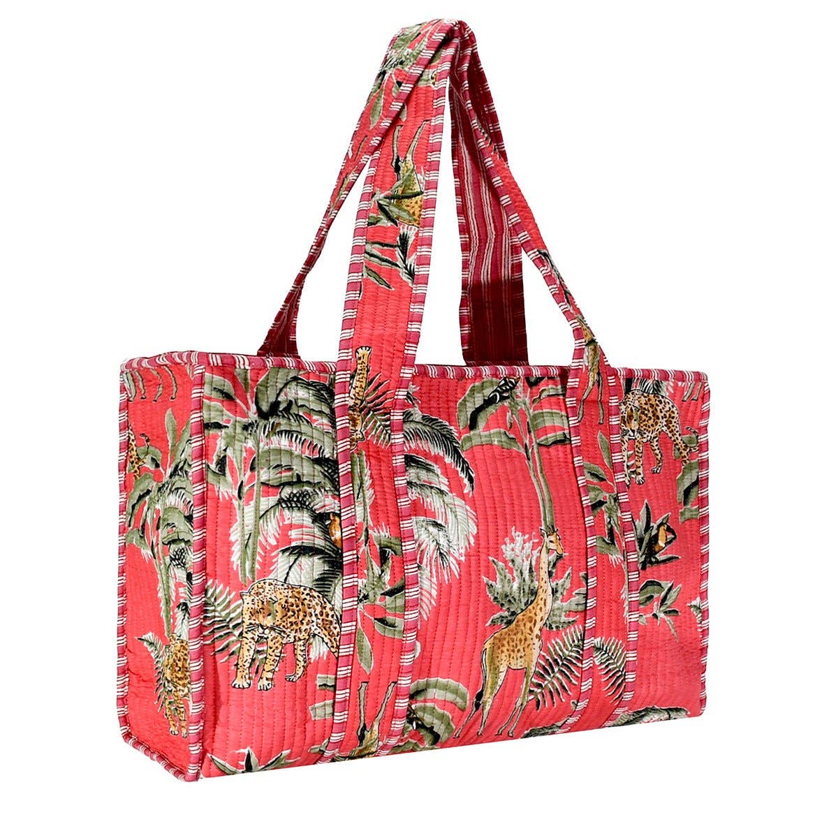 BNB Crafts Inc. - Vente Tote bag – femme - Sac fourre-tout en coton imprimé bloc - Petit & Grand1