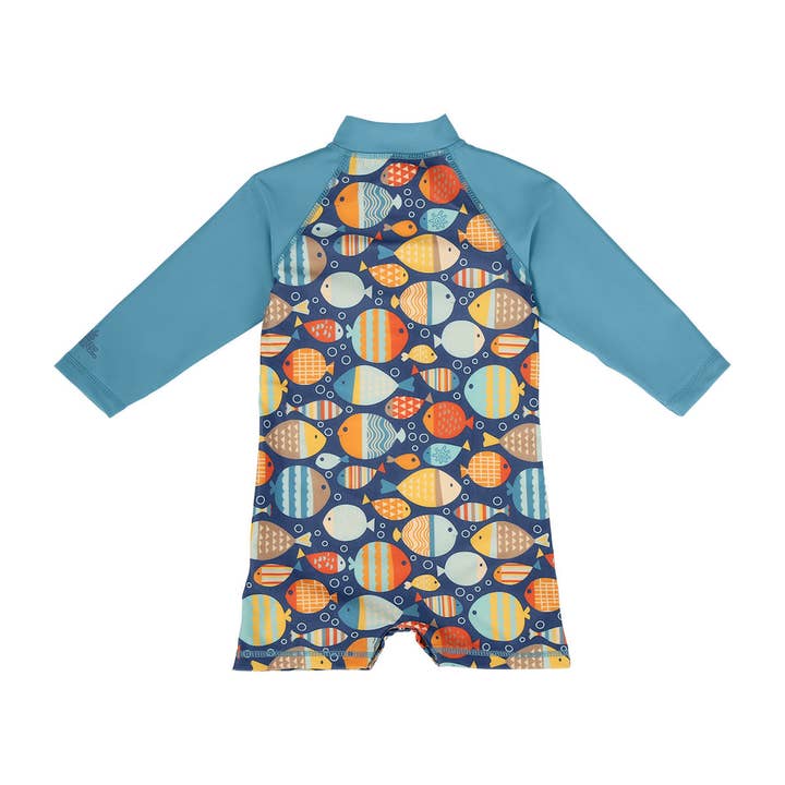 UV Skinz - Wholesale One Piece Swimsuit - Baby - Baby Boy's Long Sleeve Swim Romper22