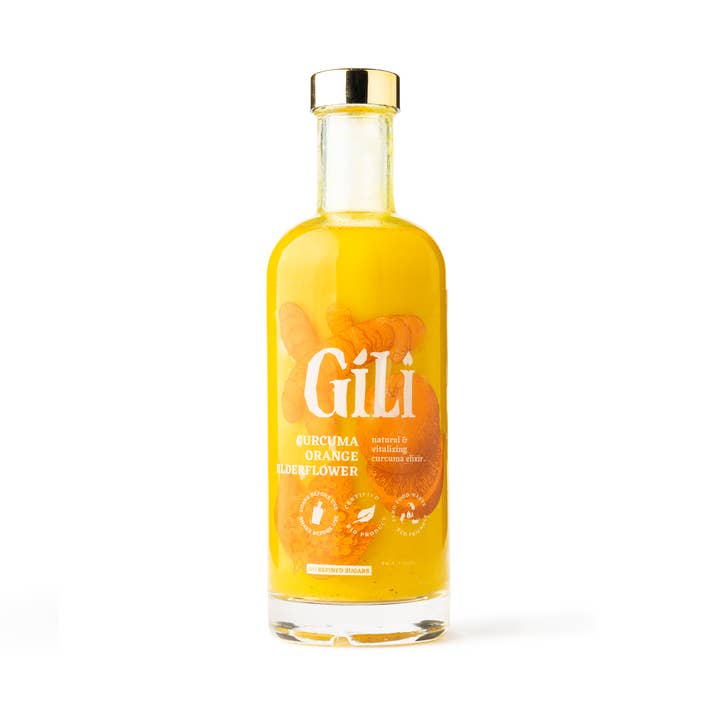 Élixir naturel et vitalisant au curcuma GILI 500 mL pour la vente par GILI