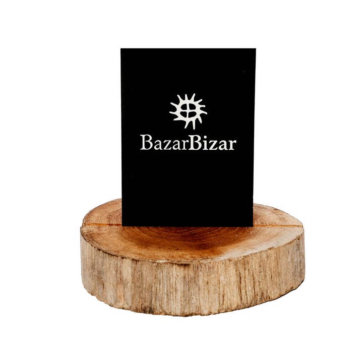 Bazar Bizar Living - Wholesale Business Card Holder - The Teak Root Card Holder