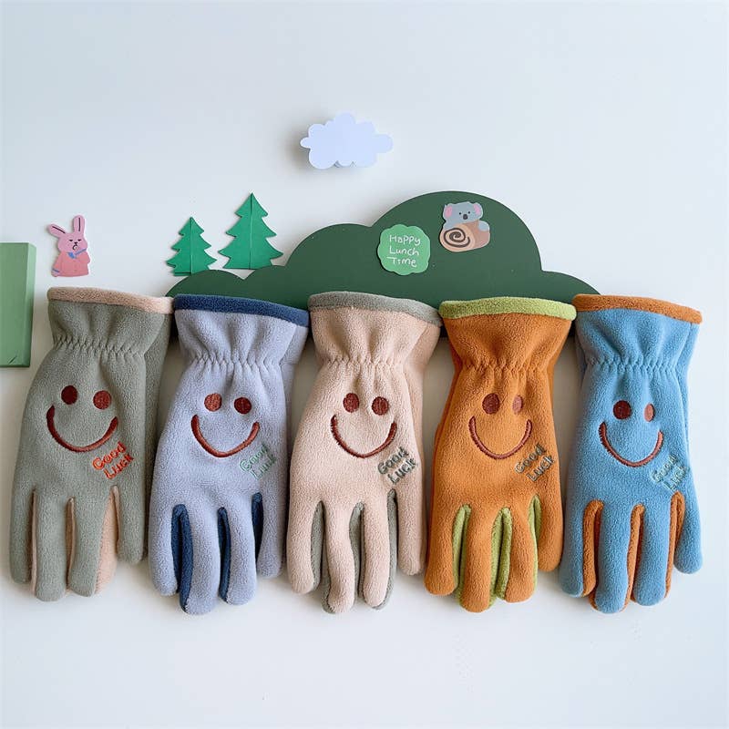 Tourtiwi - Wholesale Gloves - Kids - Winter children's cartoon smiling cute warm gloves8