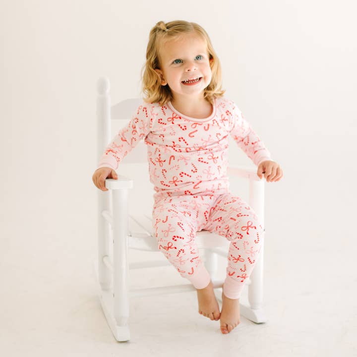 Magnolia Baby - Wholesale Sleepwear Set - Kids - Candy Cane Lane Long Pajamas1