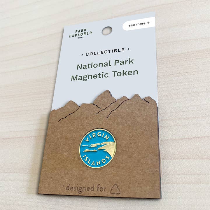 Virgin Islands National Park Enamel Magnet for wholesale by Park Explorer Co.