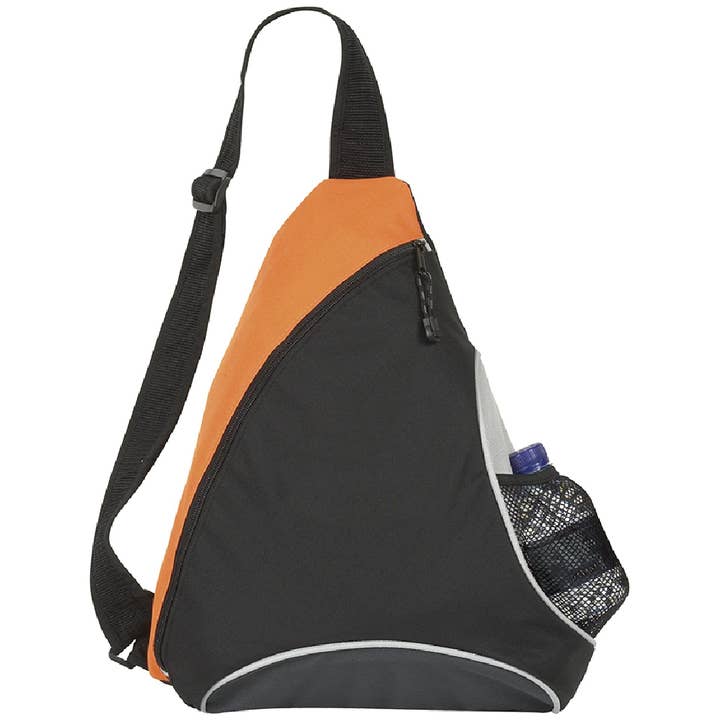eBuyGB Craft Blanks - Venta al por mayor Mochila - Unisex - Mochila triangular con cremallera y correa única, en blanco