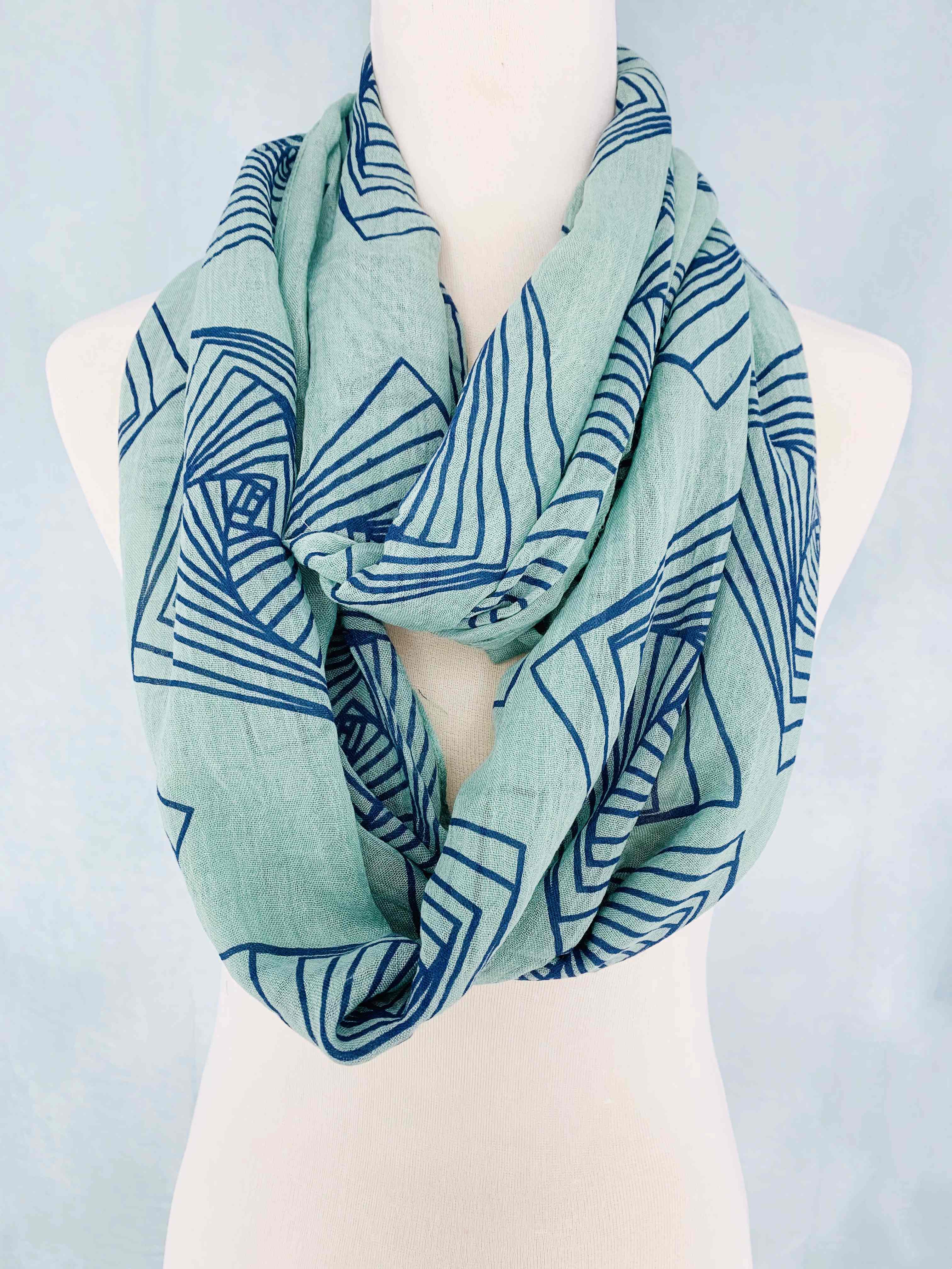JC Sunny Fashion - Wholesale Scarf - Women's - JC011220  Abstract Infinity Scarf2