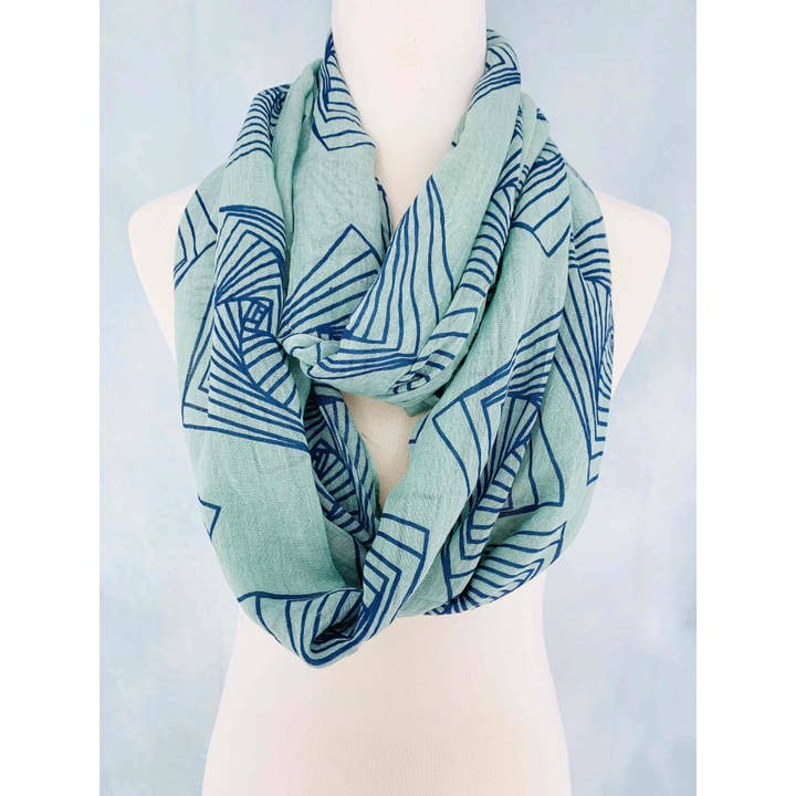 JC Sunny Fashion - Wholesale Scarf - Women's - JC011220 Abstract Infinity Scarf2