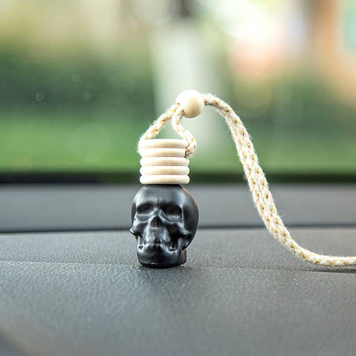 Candles Meta - Wholesale Car Freshener - Unisex - 8ml Skull Matte Black Car Pendant Perfume Empty Bottle2