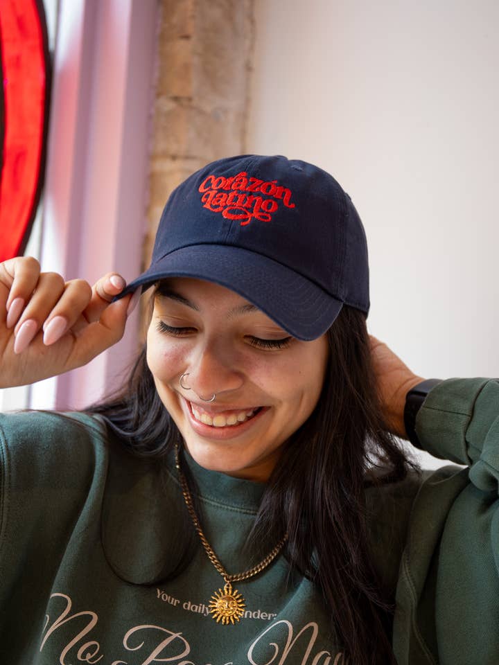 Corazon Latino Cap for wholesale by Jen Zeano Designs