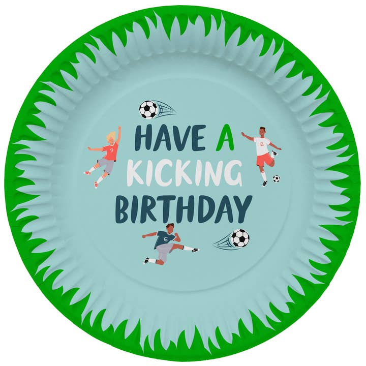 Tallerkener - Fantastisk Fodbold - 23 cm - 8 stk. for engroshandel hos Folat BV