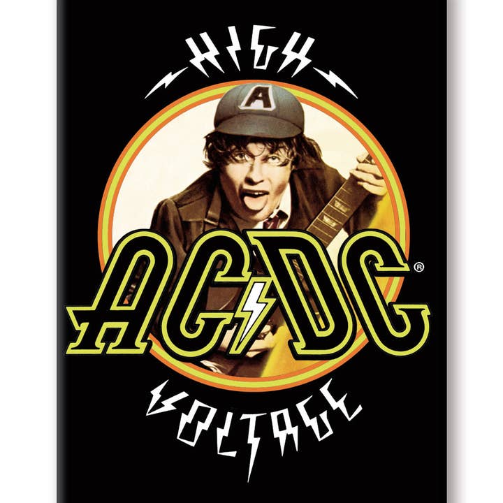 Great Stuff Novelties (GSN) by NMR Brands - Wholesale Magnet - AC/DC - High Voltage Flat Magnet (2.5" x 3.5")
