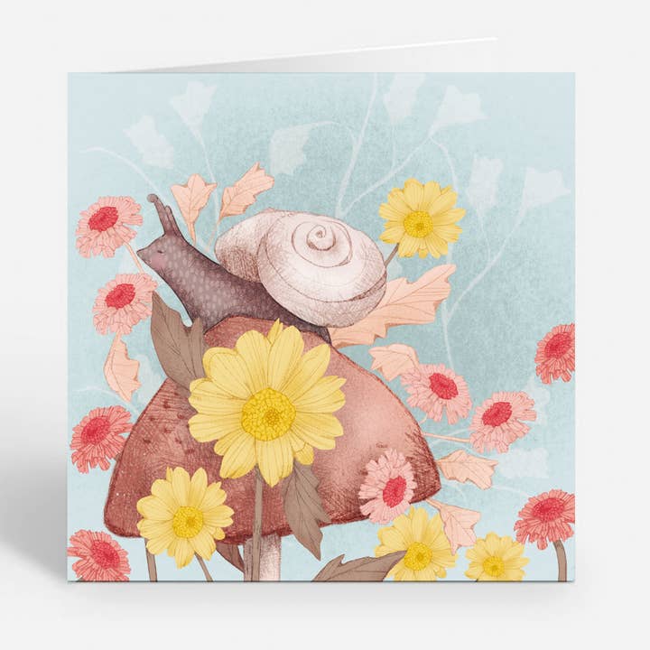 Floral Garden Creature - Art Card for wholesale by Ilana Ewing Designs