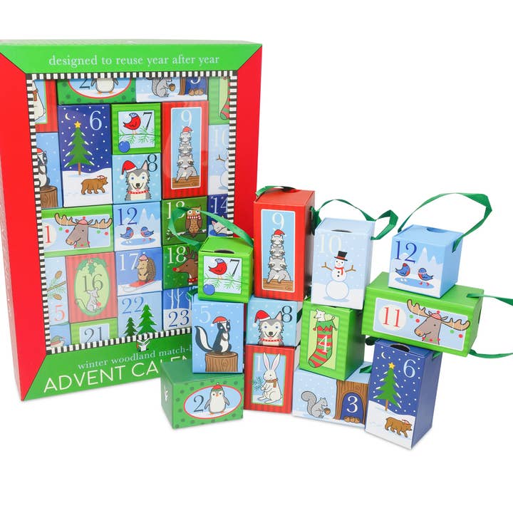 Christmas Advent Calendar: Woodland Animals for wholesale by Jack Rabbit Creations