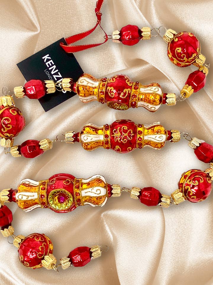 Sixtinska kapellet Opulence Polskt glas Julkrans för wholesale av Kenzies of London