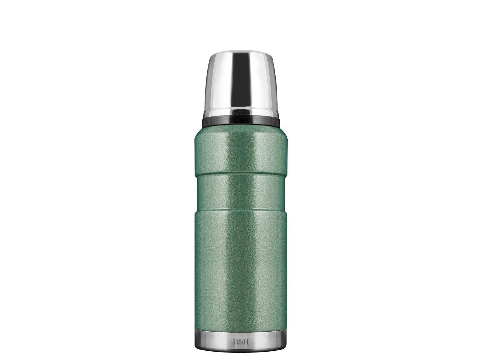 H&H - Wholesale Flask - 18/10 Stainless Steel Thermos Green 0.6 Lt1