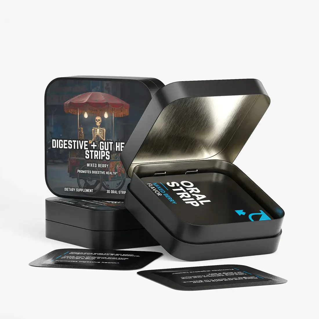 Mass Cast, LLC - Wholesale Oral Supplement/Vitamin - Digestive + Gut Health Strips by Project M2