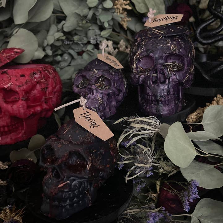 ComaVVitch - Wholesale Votive Candle - Dressed Thought Control Candles | Skull Candles | Witchcraft2