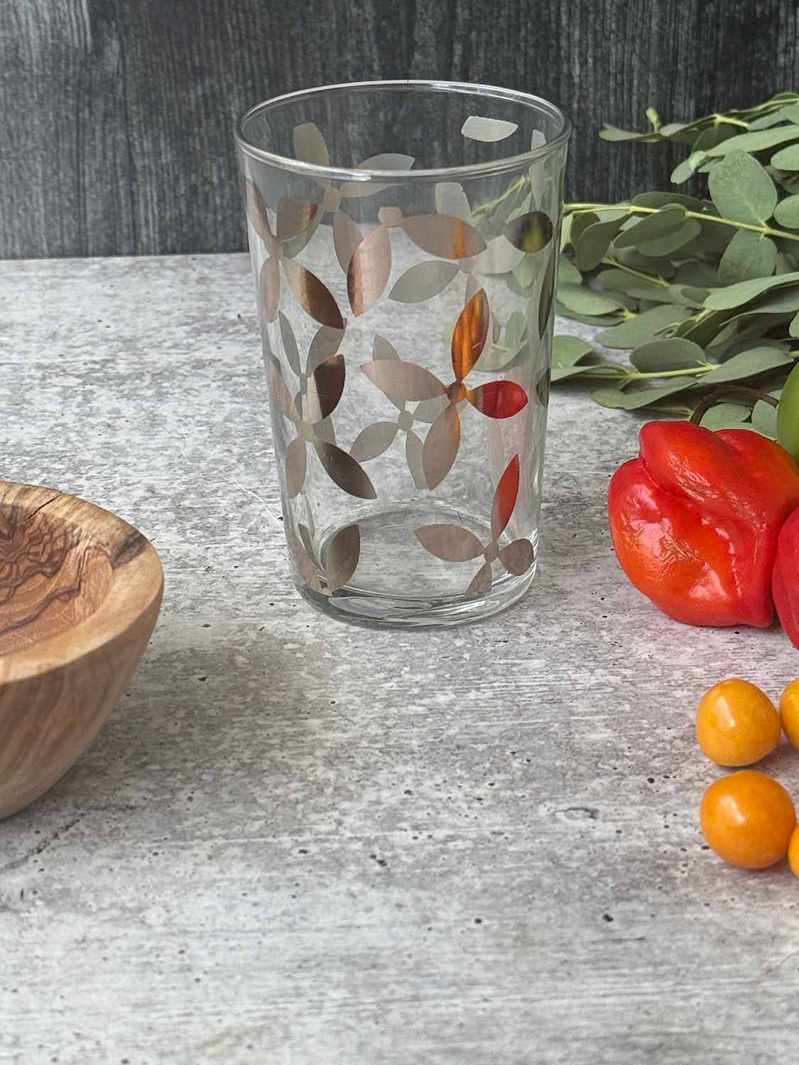 Scents and Feel - Venta al por mayor Taza de café/té - Juego de 6 vasos de té pintados, color transparente4