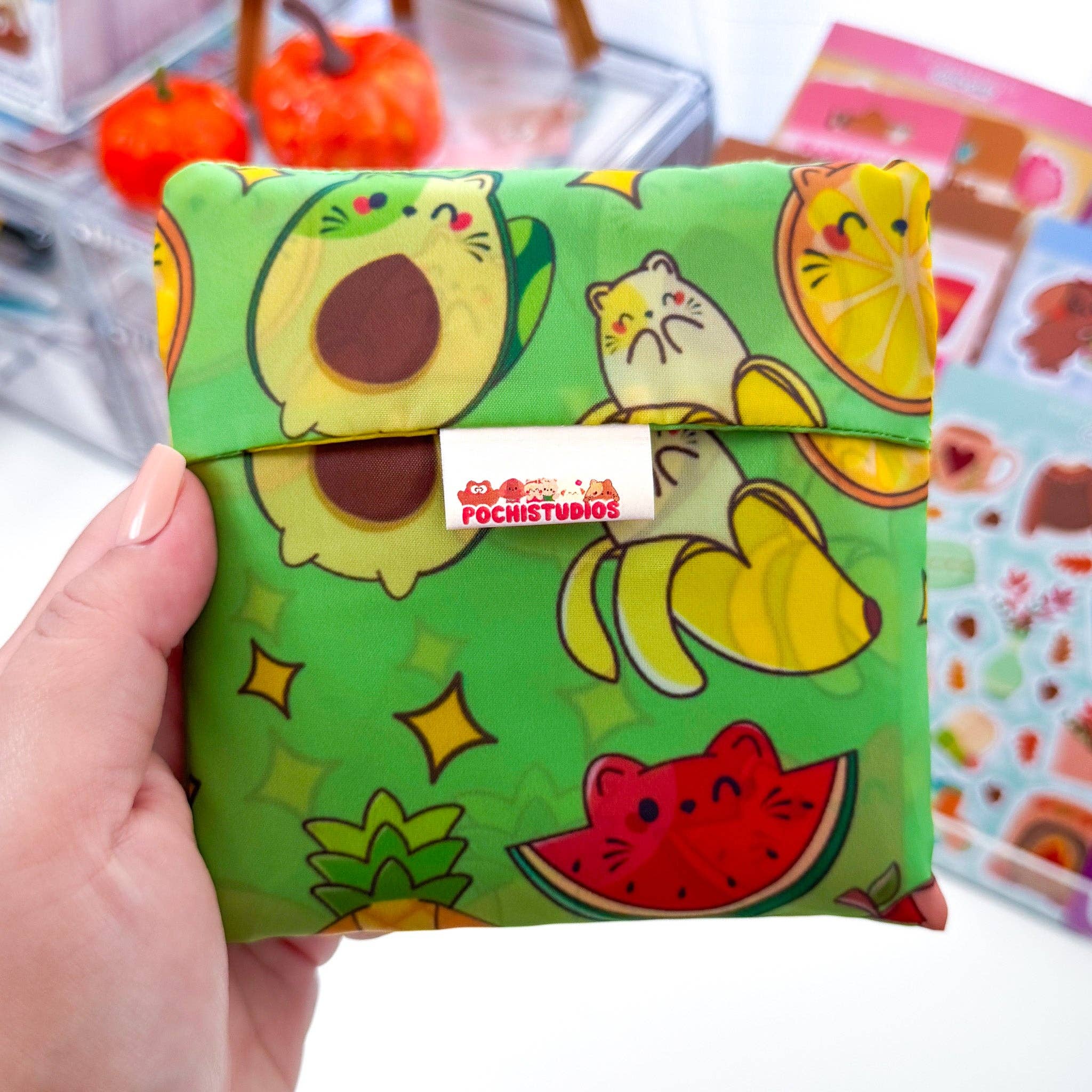 Pochistudios - Wholesale Grocery/Shopping Bag - Foldable Reusable Nylon Shopping Bag "Choose your Favorite!"2