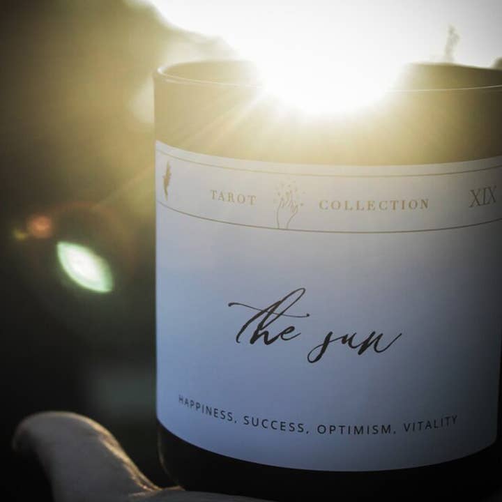 Wicked Obscura - Wholesale Jar/Filled Candle - The Sun - Tarot Soy Candle2